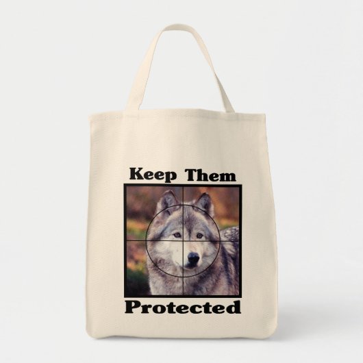Wolven beschermen ze tote bag (Voorkant)