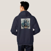 Wolven Bewakers van de Natuur Hoodie (Achterkant volledig)
