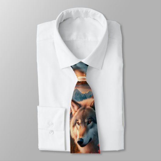 Wolven bij Sunset Ridge Stropdas (Gebonden)