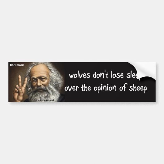 wolven bumpersticker (Voorkant)