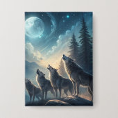 Wolven Button (Voorkant)