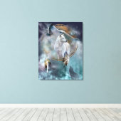 Wolven Canvas Afdruk (Insitu (Houten vloer))