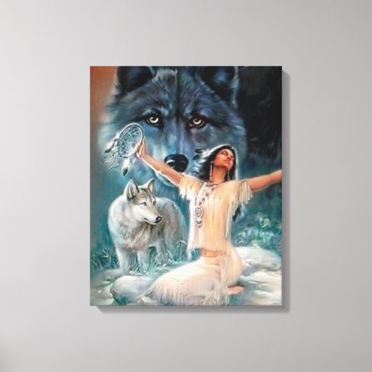 Wolven Canvas Afdruk (Voorkant)