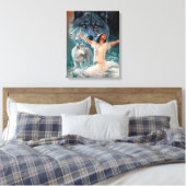 Wolven Canvas Afdruk (Insitu (Slaapkamer))