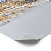 Wolven die in het sneeuwPoster lopen Poster (Hoek)