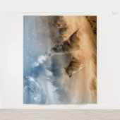 Wolven die naar de maan kijken wandkleed (Voorkant)