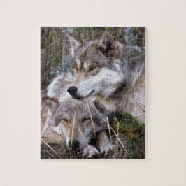 Wolven ~ Digitale oliefilter Legpuzzel