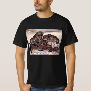 Wolven door Winifred Austen, Vintage Wilde Dieren T-shirt