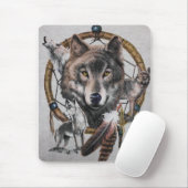 wolven droomcatcher muismat (Met muis)
