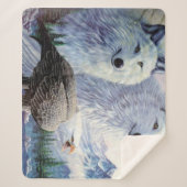Wolven en Bald Eagle Sherpa Deken (Voorkant)