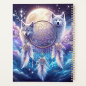 Wolven en de maan met een Dreamcatcher Planner (Achterkant)