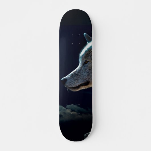 Wolven en de stomme maan persoonlijk skateboard (Voorkant)