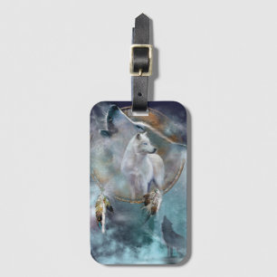 Wolven en Drocatcher Bagagelabel