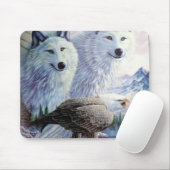 Wolven en Eagle Muismat (Met muis)