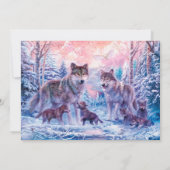 Wolven en familie Keltisch Kaart (Achterkant)