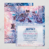 Wolven en familie Keltisch Kaart (Voorkant / Achterkant)