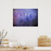 Wolven en Moon Beauful Fantasy Wildlife Poster (Keuken)