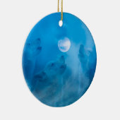 Wolven en Moon Native American Gifts Keramisch Ornament (Rechts)