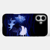 Wolven en Raven met volle maan Case-Mate iPhone Case (Achterkant (horizontaal))