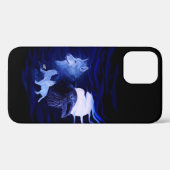 Wolven en Raven met volle maan Case-Mate iPhone Case (Achterkant (horizontaal))