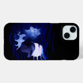 Wolven en Raven met volle maan Case-Mate iPhone Case (Achterkant (horizontaal))