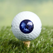 Wolven en Raven met volle maan Golfballen (Insitu Shirt)