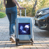 Wolven en Raven met volle maan Sticker (Koffer Insitu)