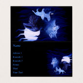 Wolven en Raven met volle maan Visitekaartje (Buitenkant ongevouwen)