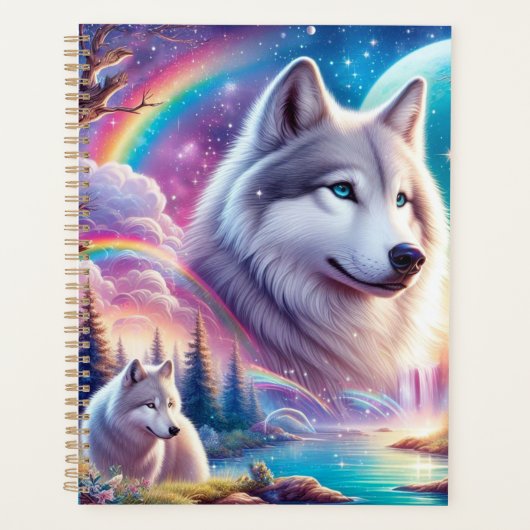 Wolven en regenbogen planner (Voorkant)
