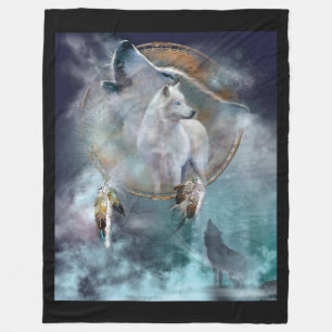 Wolven Fleece Deken