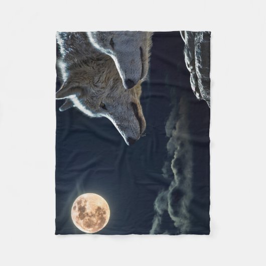 Wolven Fleece Deken (Voorkant)