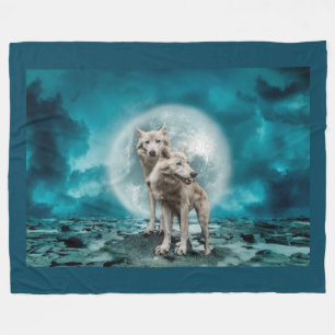 Wolven Fleece Deken