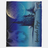 Wolven Fleece Deken (Voorkant)