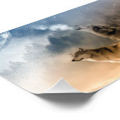 Wolven Foto Kunstprint Afdruk (Hoek)