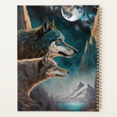 Wolven Full Moon Fantasy Landscape Planner (Achterkant)