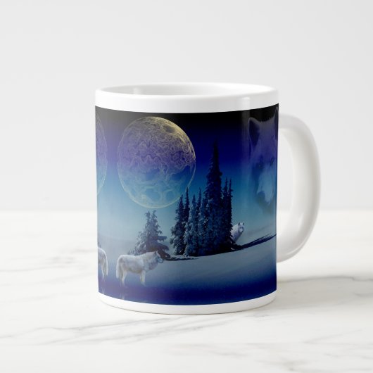 Wolven Grote Koffiekop (Voorkant rechts)