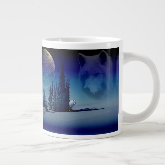 Wolven Grote Koffiekop (Rechts)