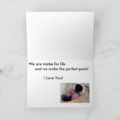 Wolven - Happy Jubileum - Voor partner Kaart (Binnen)