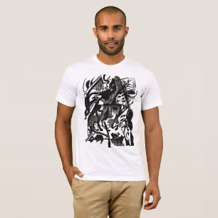 Wolven Herboren – Retro Zwart-Wit Expressie T-shir T-shirt