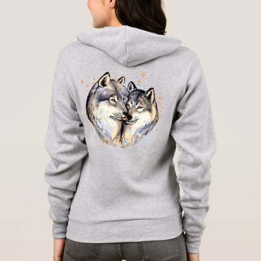 Wolven Hoodie (Achterkant)
