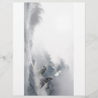 Wolven Howl bij de maan