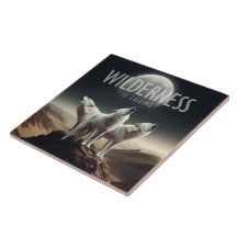 Wolven huilen bij Volle Maan Wildernis roept