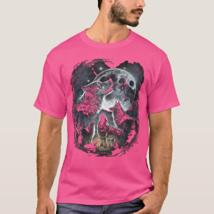 Wolven huilen naar Moon Wolf Wild Animal T-shirt