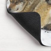 Wolven in de Bawarian Wood Muismat (Hoek)