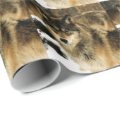 Wolven in de sneeuw cadeaupapier (Rol Hoek)