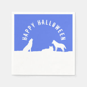 Wolven in de Sneeuw, Prettig Halloween Servet