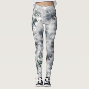 Wolven in de Wildernis Magische Volle Maan Leggings