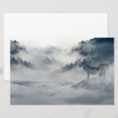 Wolven in een winterlandschap briefpapier (Voorkant / Achterkant)