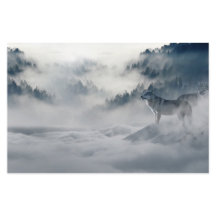 Wolven in een winterlandschap