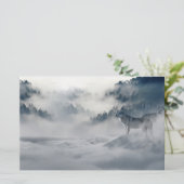 Wolven in een winterlandschap briefpapier (Staand voorkant)
